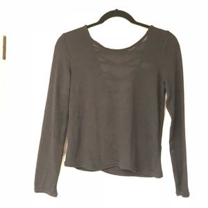 🍂NWOT Fall Black Long Sleeve Top
